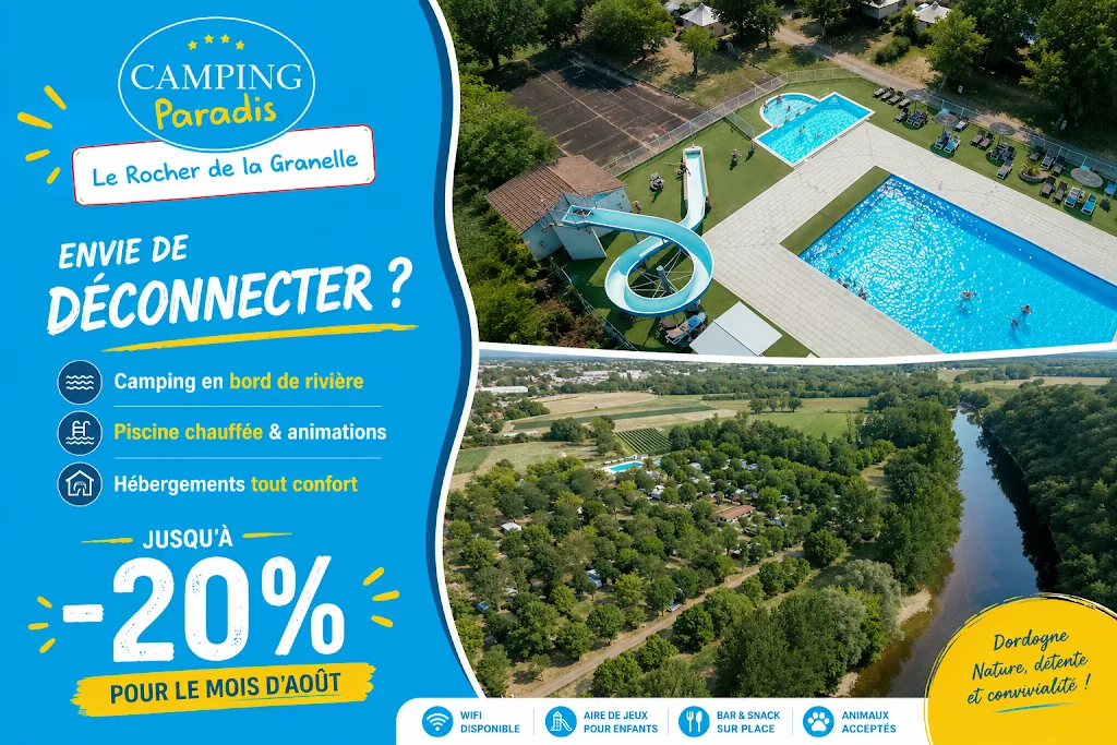 Camping Paradis Le Rocher De La Granelle (Site Officiel) Dordogne Périgord Noir - photo 2