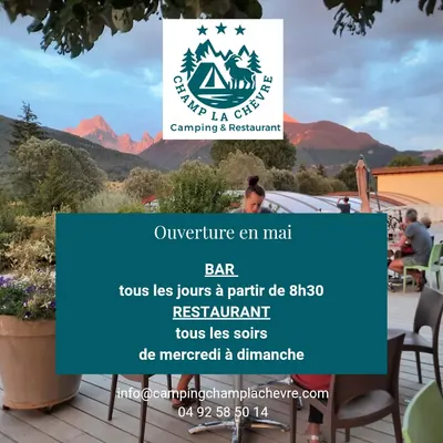 Camping Champ la Chèvre et restaurant